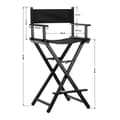Miniatyrbilde 5 av 5: Activeshop Sammenleggbar sminkestol, sort i aluminium