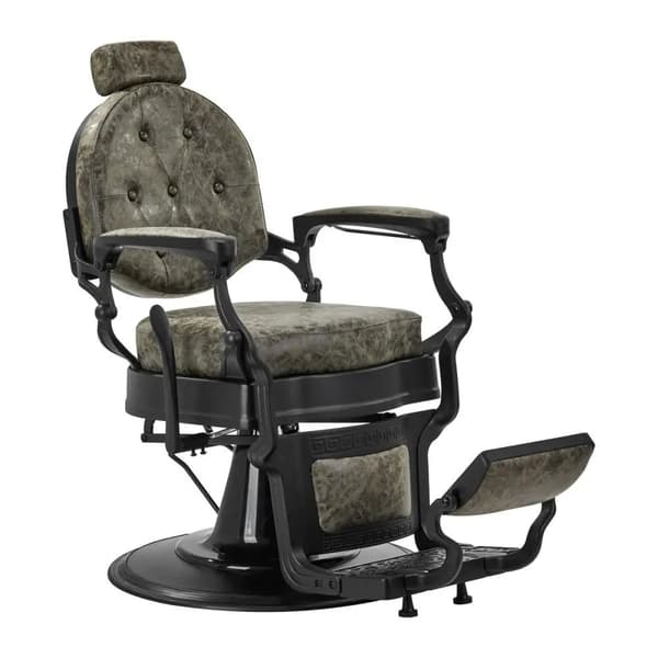 Activeshop Gabbiano barberstol President Old Leather grön