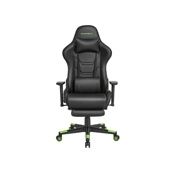 Kontorstol-ergonomisk-med armlæn og kys-sort-rod