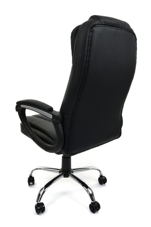 Hållbar svart ergonomisk kontorsstol med memory foam & justerbar höjd