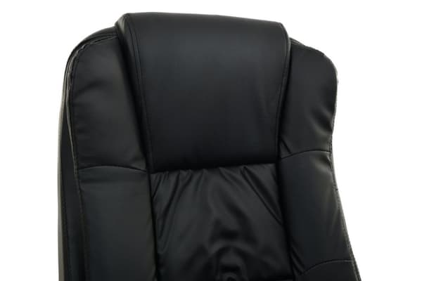 Hållbar svart ergonomisk kontorsstol med memory foam & justerbar höjd
