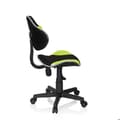 Miniatyrbild 6 av 6: Kontorsstol för barn - HJH OFFICE - KIDDY GTI-2 - Svart/grönt tyg - Ergonomisk och design