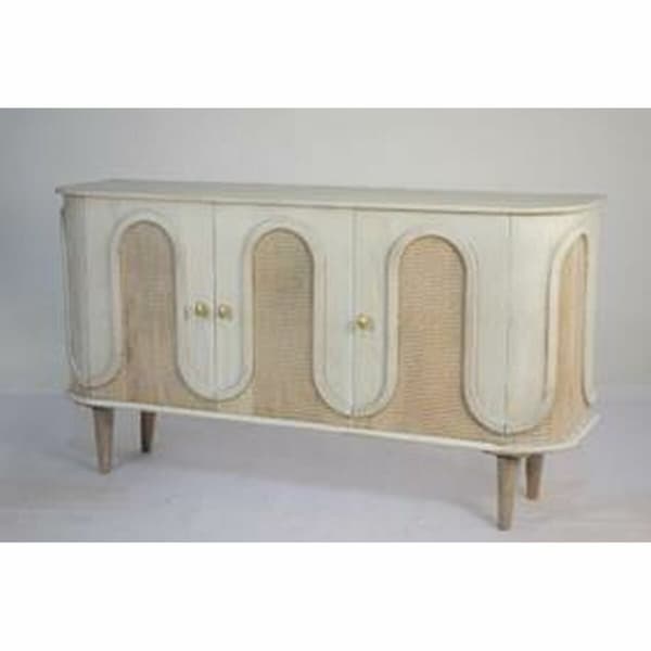 Spisebord DKD Home Decor Hvid Gylden Kobber Mangotræ 180 x 90 x 76 cm