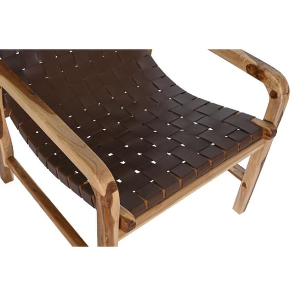 Lænestol DKD Home Decor Brun Teak 66 x 73 x 96 cm