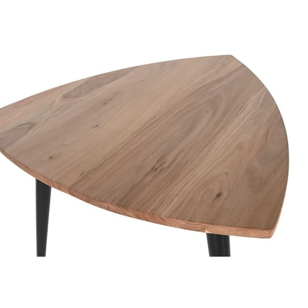Sofabord DKD Home Decor Metal Akacie 90 x 90 x 76 cm