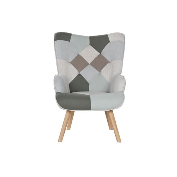 Lænestol Home ESPRIT Polyester Metal Træ MDF 68 X 78 X 95 cm