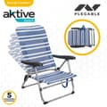 Pikkukuva 4 / 5: Folding Chair Aktive Mykonos Raidallinen 47 x 85 x 50 cm (4 osaa)