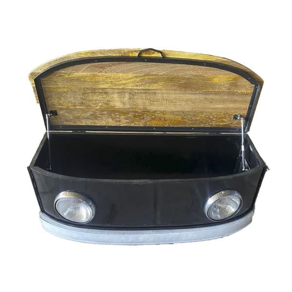 Olohuoneen pöytä DKD Home Decor Musta Rauta Mangopuu 120 x 45 x 45 cm