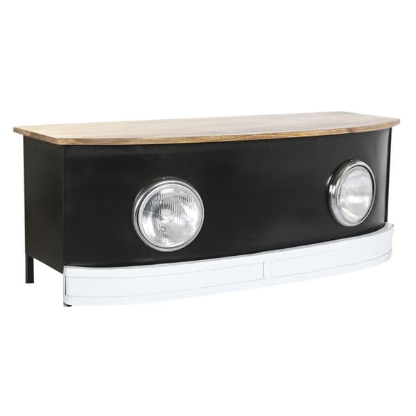 Olohuoneen pöytä DKD Home Decor Musta Rauta Mangopuu 120 x 45 x 45 cm