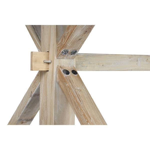Ruokapöytä Home ESPRIT Luonnollinen Recycled Wood Jalava 180 x 90 x 76 cm