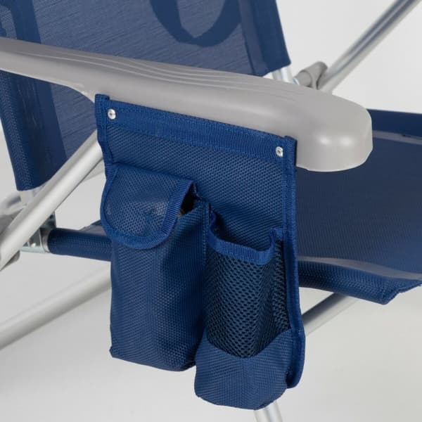 Strandkurv Aktive Slim Foldbar Marineblå 47 x 87 x 58 cm (2 enheder)