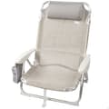 Miniatyrbillede 2 af 5: Sammenfoldelig stol med nakkestøtte Aktive Ibiza Beige 51 x 76 x 45 cm (2 enheder)