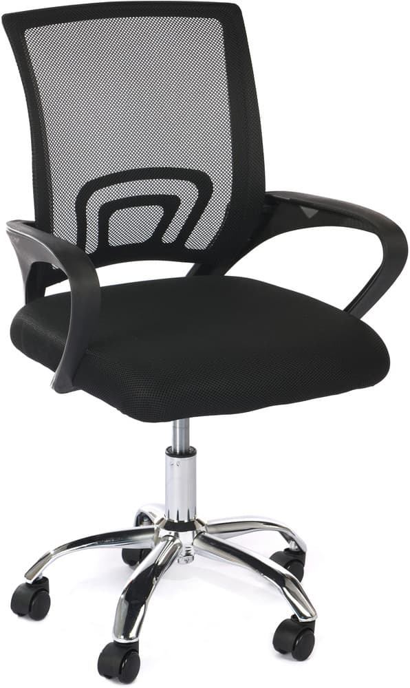 Ergonominen verkostoitu toimistotuoli ammattilaisille - musta, säädettävä & tyylikäs