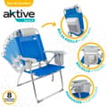 Miniatyrbilde 4 av 5: Sammenleggbar stol med nakkestøtte Aktive 47 x 99 x 63 cm Blå (2 enheter)