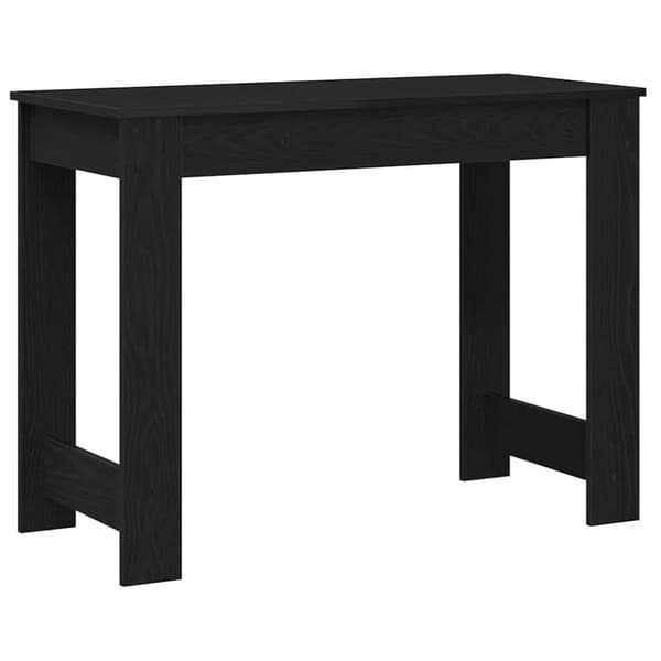 vidaXL skrivebord 100x45x75 cm konstrueret træ sort