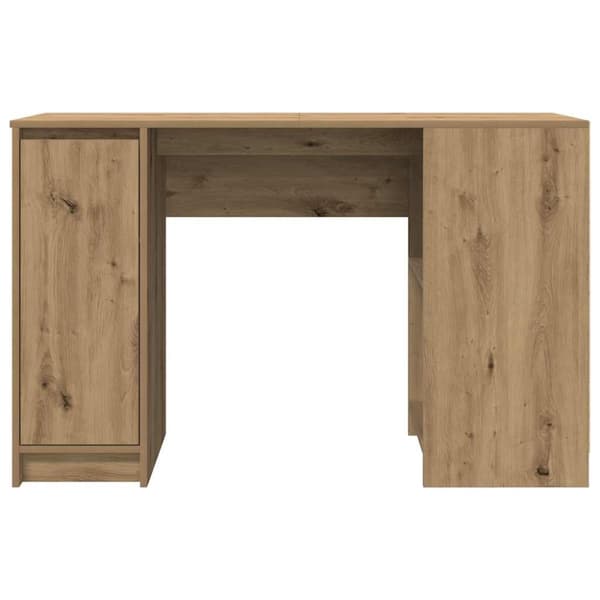 vidaXL skrivebord 120x42x76 cm konstrueret træ kunsteg