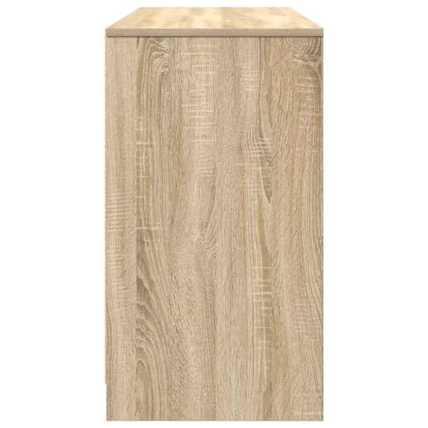 vidaXL Skrivebord sonoma eik 120x42x76 cm konstruert tre
