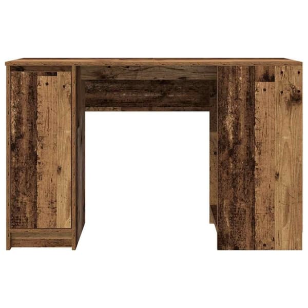 vidaXL Skrivbord gammalt trä 120x42x76 cm konstruerat trä