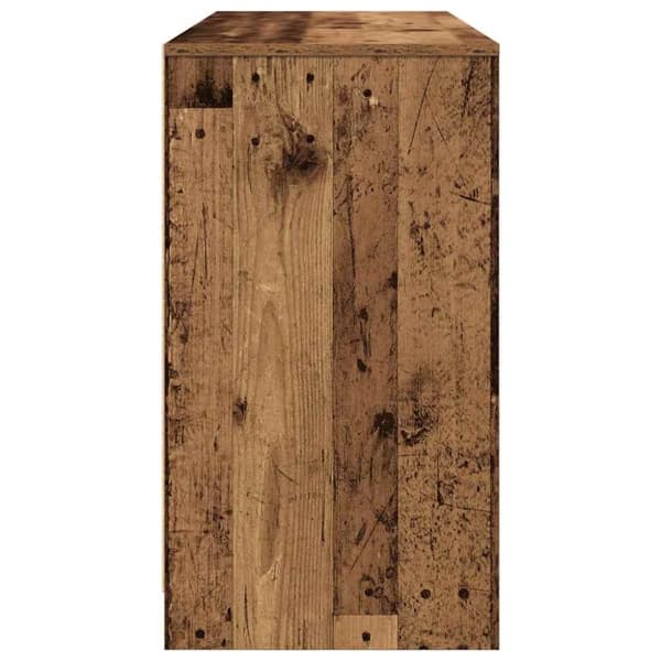 vidaXL Skrivbord gammalt trä 120x42x76 cm konstruerat trä