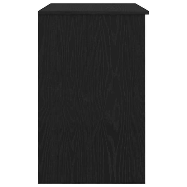 vidaXL Skrivbord svart ek 86x49x76 cm konstruerat trä