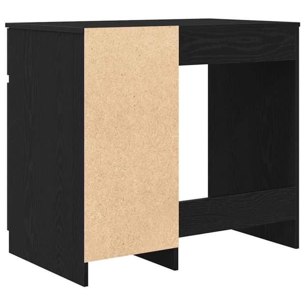 vidaXL Skrivbord svart ek 86x49x76 cm konstruerat trä