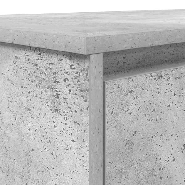 vidaXL skrivebord 120x42x76 cm konstrueret træ betongrå