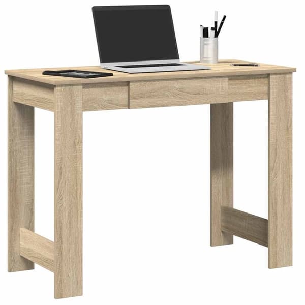 vidaXL Työpöytä Sonoma Oak 100x45x75 cm Engineered Wood
