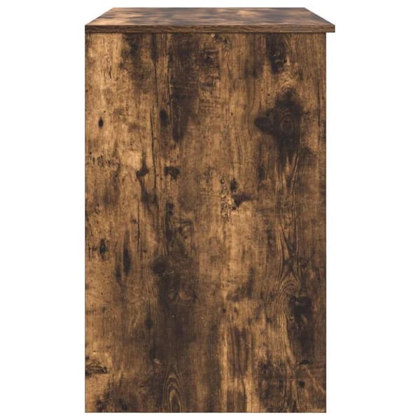 vidaXL Skrivebord røkt eik 86x49x76 cm konstruert tre