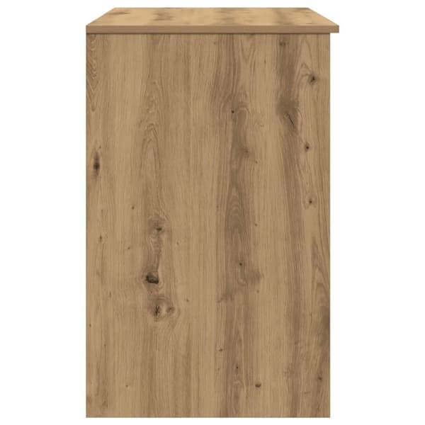 vidaXL Skrivebord artisan eik 84x40x75 cm konstruert tre