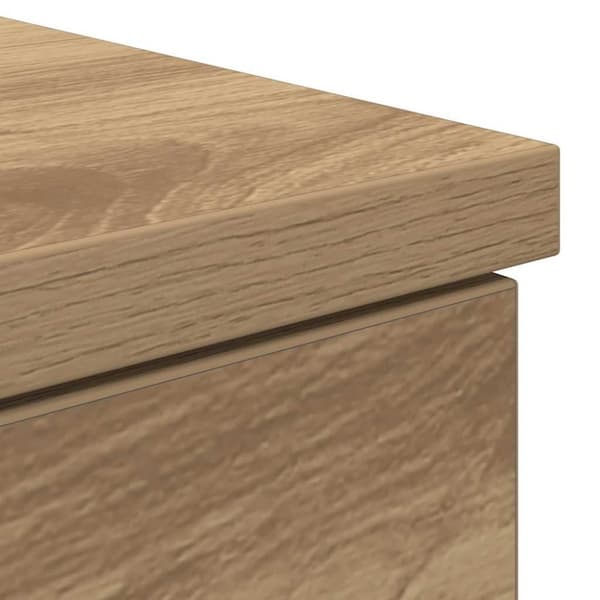 vidaXL Skrivebord artisan eik 84x40x75 cm konstruert tre