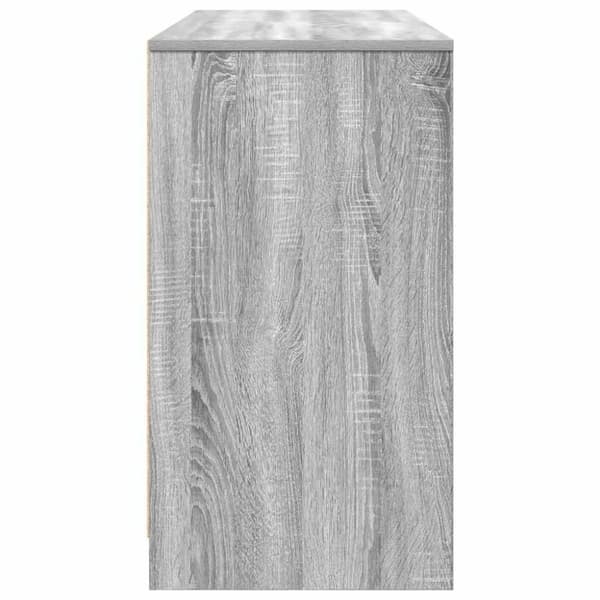 vidaXL skrivebord 120x42x76 cm konstrueret træ grå sonoma-eg