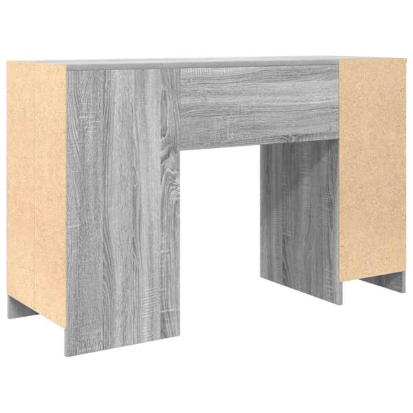 vidaXL skrivebord 120x42x76 cm konstrueret træ grå sonoma-eg