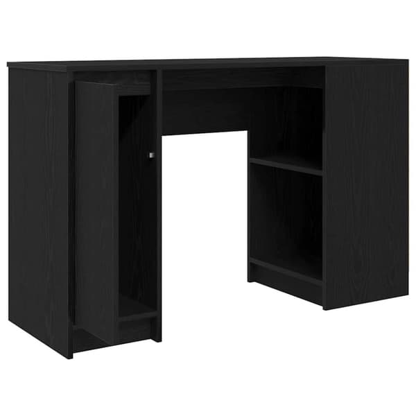 vidaXL Työpöytä musta tammi 120x42x76 cm tekninen puu