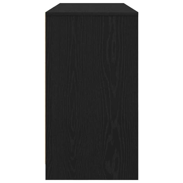 vidaXL Työpöytä musta tammi 120x42x76 cm tekninen puu