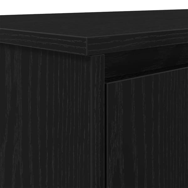 vidaXL Työpöytä musta tammi 120x42x76 cm tekninen puu