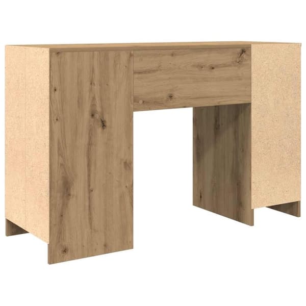 vidaXL Skrivbord hantverksmässig ek 120x42x76 cm konstruerat trä