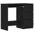 Miniatyrbilde 3 av 11: vidaXL Skrivebord svart eik 90x45x76 cm konstruert tre