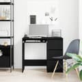 Miniatyrbilde 4 av 11: vidaXL Skrivebord svart eik 90x45x76 cm konstruert tre