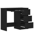 Miniatyrbilde 6 av 11: vidaXL Skrivebord svart eik 90x45x76 cm konstruert tre