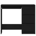 Miniatyrbilde 7 av 11: vidaXL Skrivebord svart eik 90x45x76 cm konstruert tre