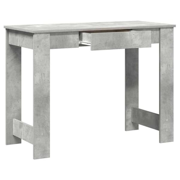 vidaXL skrivebord 100x45x75 cm konstrueret træ betongrå
