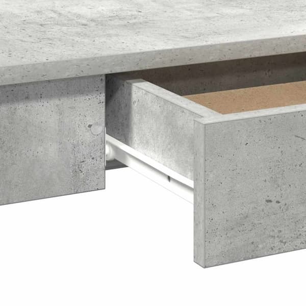 vidaXL skrivebord 100x45x75 cm konstrueret træ betongrå