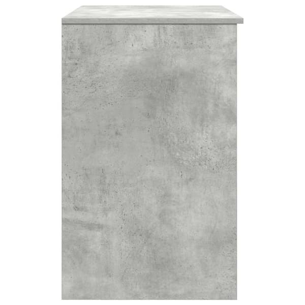 vidaXL Skrivbord betong grå 86x49x76 cm konstruerat trä