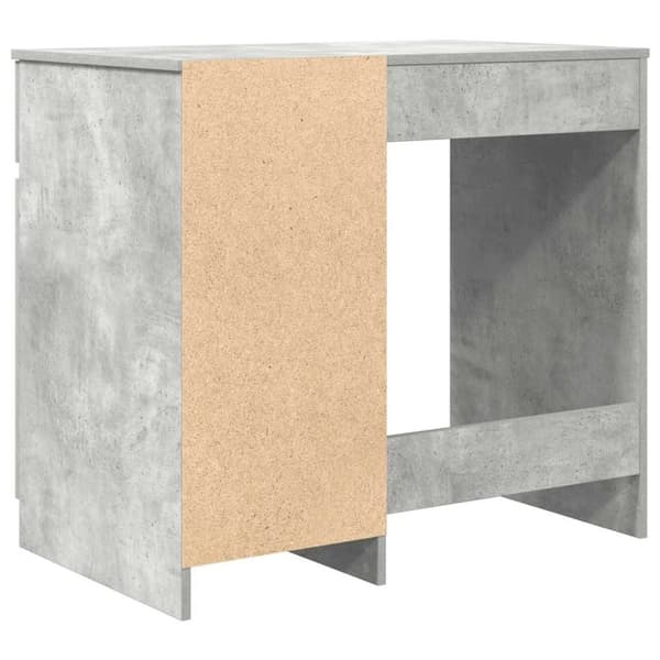 vidaXL Skrivbord betong grå 86x49x76 cm konstruerat trä