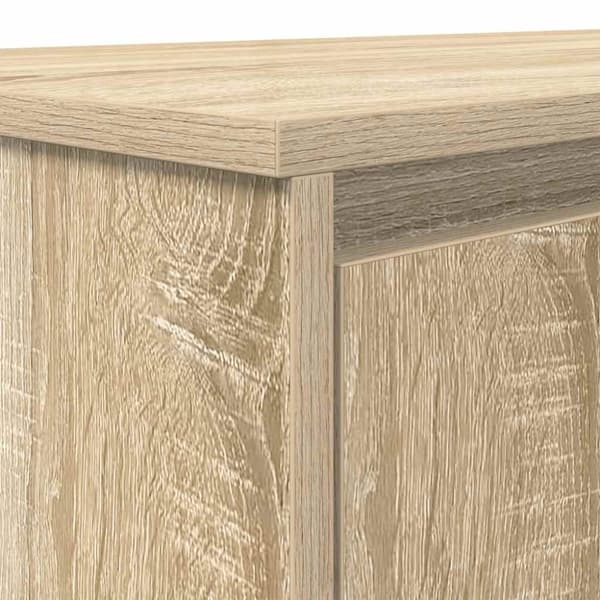 vidaXL Työpöytä Sonoma-tammi 120x42x76 cm tekninen puu