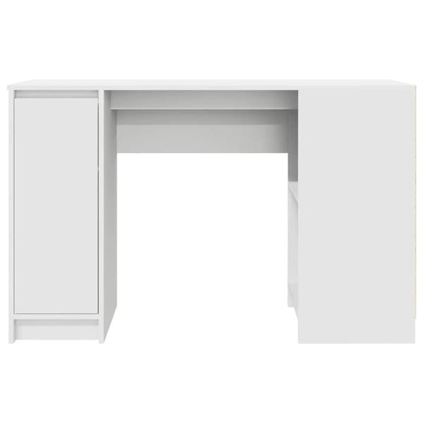 vidaXL skrivebord 120x42x76 cm konstrueret træ hvid