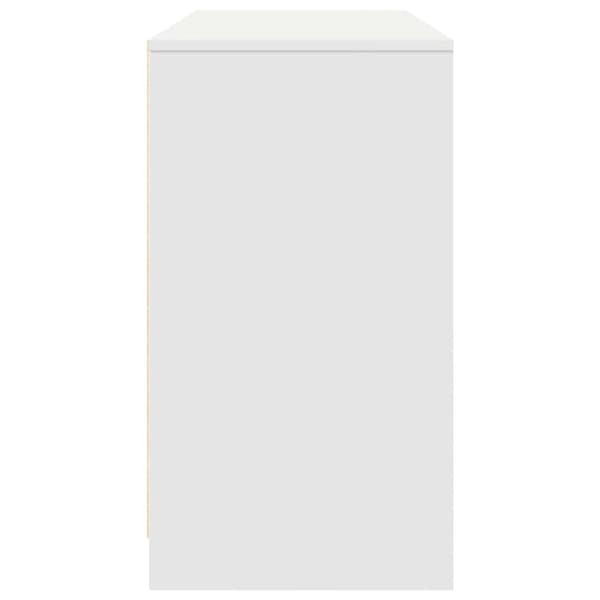 vidaXL skrivebord 120x42x76 cm konstrueret træ hvid