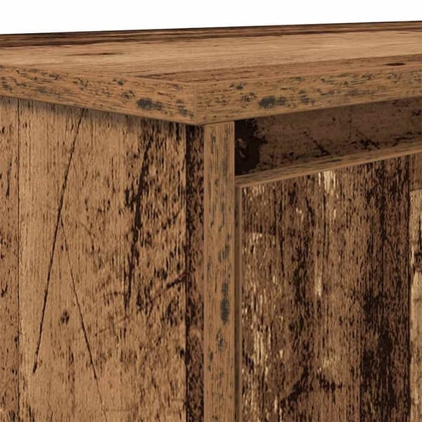 vidaXL skrivebord 120x42x76 cm konstrueret træ antikt træ