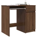 Miniatyrbilde 5 av 11: vidaXL Skrivebord brun eik 86x49x76 cm konstruert tre