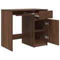 Miniatyrbilde 6 av 11: vidaXL Skrivebord brun eik 86x49x76 cm konstruert tre